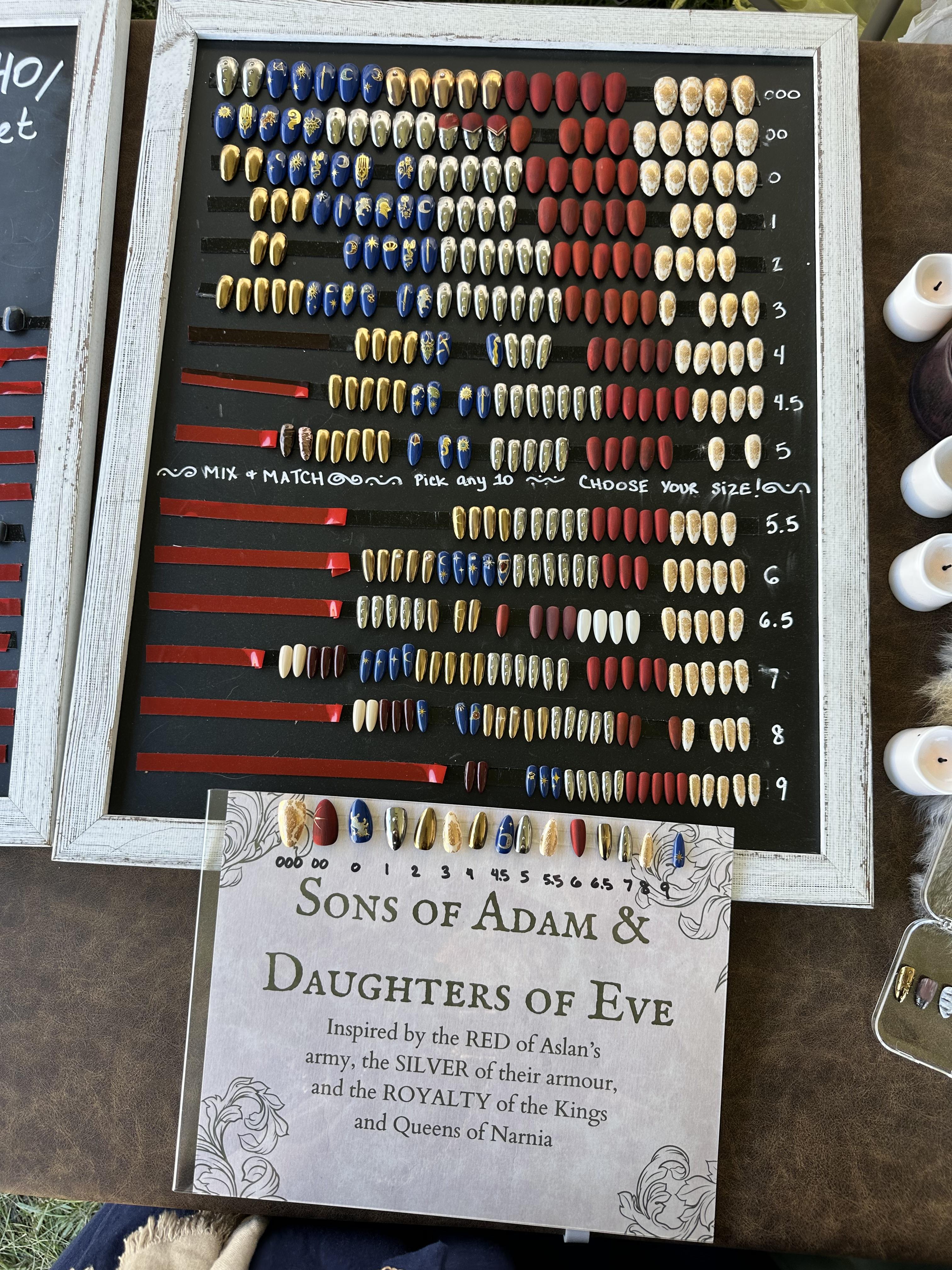 Daughters of Eve color and design board