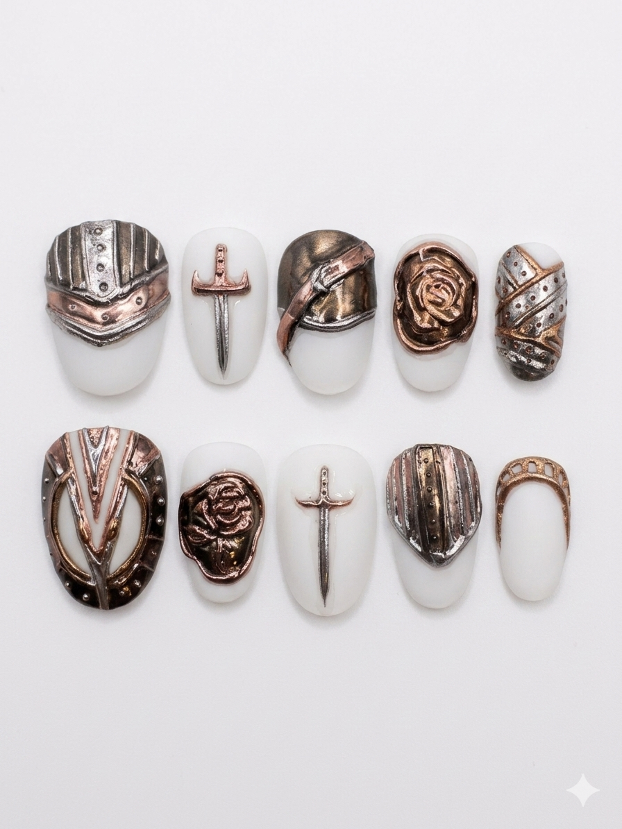 Romantic Knight (White & Metals)